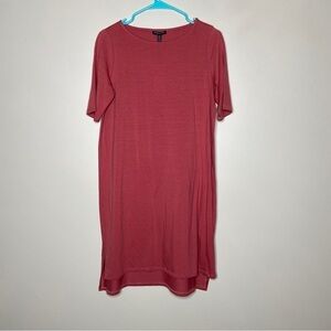 NWT Eileen Fisher Fine Tencel Stretch Jersey Tunic petite small Ballet Neck